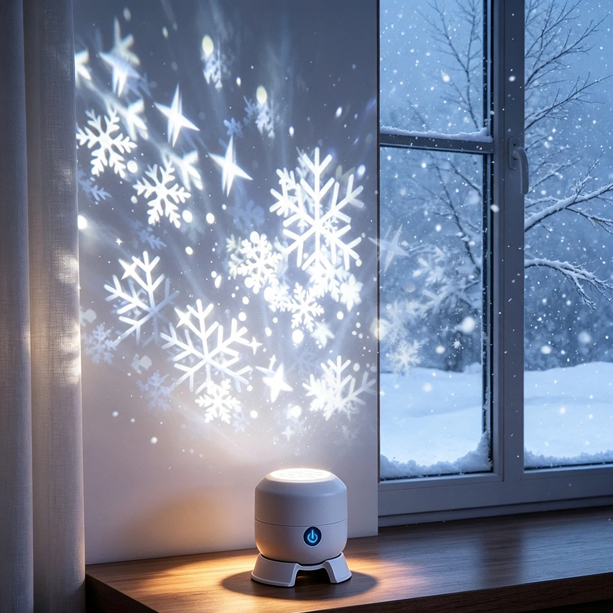 LED Dönen Kar Tanesi ve Yıldız - Baby Nursery Wall Lights incelemesi ve fiyatı
