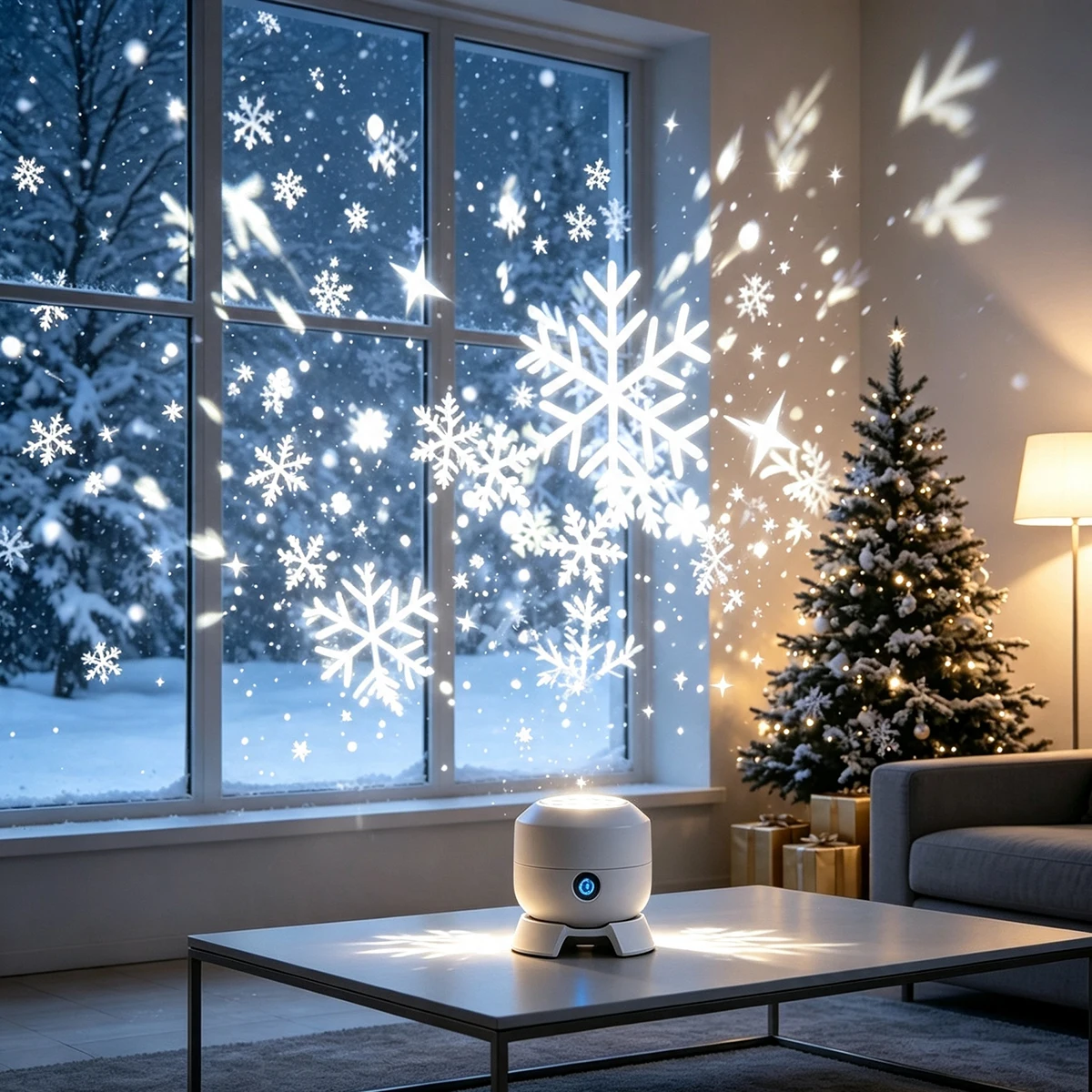 LED Dönen Kar Tanesi ve Yıldız - Baby Nursery Wall Lights incelemesi ve fiyatı
