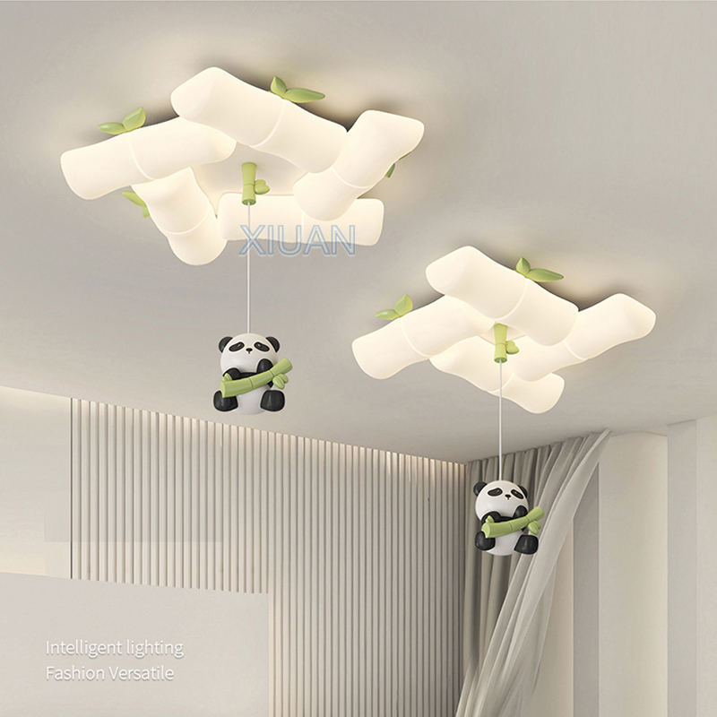 Yeni çin Panda tavan lambaları - Baby Nursery Light Fixture incelemesi ve fiyatı